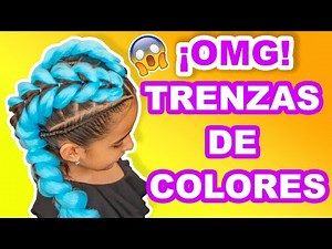 TRENZAS FÁCILES CON KANEKALON PARA NIÑAS
