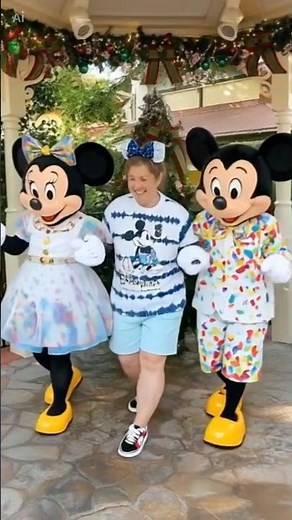 Funny AI video of me dancing with Mickey and Minnie! #capcut #ai #disney #dancing #fun