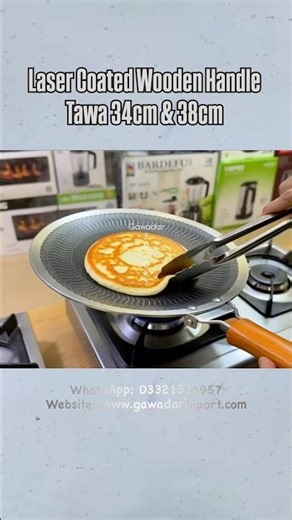 The Perfect Flip Every Time! 🥞🍳 Non-Stick Professional Tawa #KitchenHacks