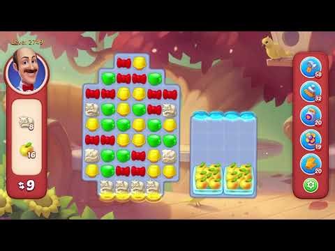 Homescapes Level 2749 - 16 Moves - No Boosters