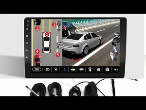 360 Bird View Camera Setup Review with 2+32 gb T5 processor with Wireless Android auto & Carplay