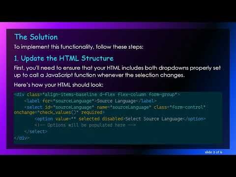 How to Give an Alert When Two Selected Option Values Are Equal in HTML jQuery