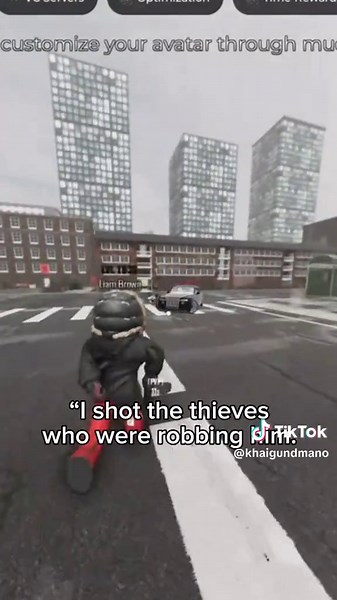 W Khai Assisting Citizens in Roblox Street Wars 2