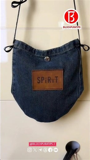 Old Jeans Renovation Change Into Denim Bag Sewing Tutorial