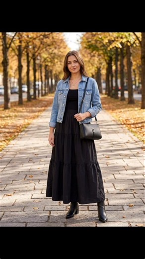POV: Denim Jacket + All Black Edgy Streetstyle 💙🖤 #ootd #outfitideas