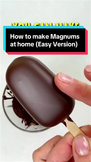 Easy Home Recipe for Making Magnums Ice Cream