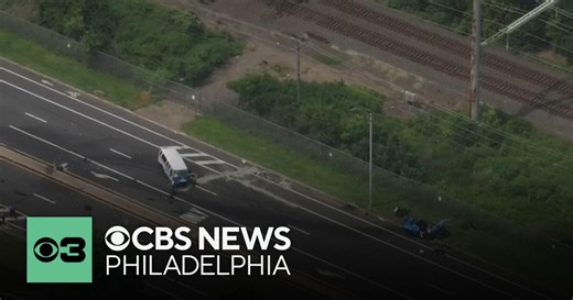 Airport shuttle involved in crash near Philadelphia International Airport