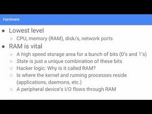 Linux Architecture 1/5: Kernel/Security/and more!