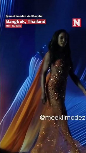 Miss Jamaica Falls Off Stage During Miss Universe Pageant