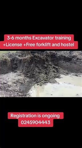 EXCAVATOR TRAINING FREE FORKLIFT TRAINING LOCATION: LAPAZ TEMA STATION IN THE SAME BUILDING WITH SOCCABET, ACCRA. ASHAIMAN OFFICIAL TOWN CELESTIAL SCHOOL JUNCTION KUMASI AMAKOM TRAFFIC LIGHT OPPOSITE THE SDA CHURCH. DATE: 23RD MARCH ,2026. STARTING TIME: 8:00 AM SHARP FORMS=GHC 100 PPE =GHC 300 SPECIAL PROMOTION TRAINING WITH FREE FORKLIFT TRAINING GHC 3500 FOR ONE MONTH (without license) . HOSTEL GHC 500 3 MONTHS TRAINING WITH LICENSE/HOSTEL GHC 8500 ONE MONTH TRAINING WITH LICENSE/HOSTEL GHC 5