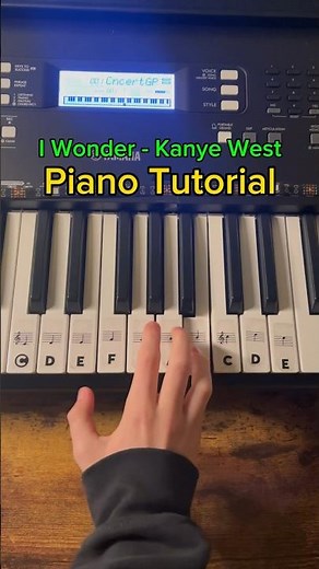 I wonder - Kanye West | Piano Tutorial #piano #keyboard #pianotutorial #kanyewest #iwonder #cover