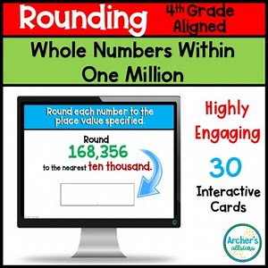 4th Grade Aligned Rounding Whole Numbers within ONE MILLION