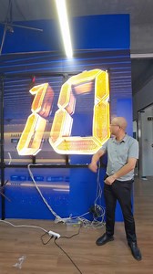 9pcs splicing mode countdown #3d #holographic #ledfan #leddisplay #advertising #fyp #countdown If you are interested in, you can contact whatsapp/Wechat: 86 16670177479 Email:huangcindy49@gmail.com Website:yh3dhologram.com/ | Yihong Technology