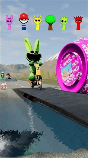 🤩PoppyPlaytime & GummyBear & Batman & SmileEveryday & MrBeast & CrazyFrog VS Bollard Barbie