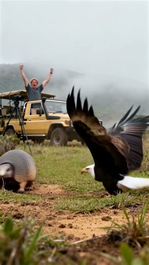 Armadillo Lizard vs Eagle: Clash of the Skies with Sparks?! 🦎🦅