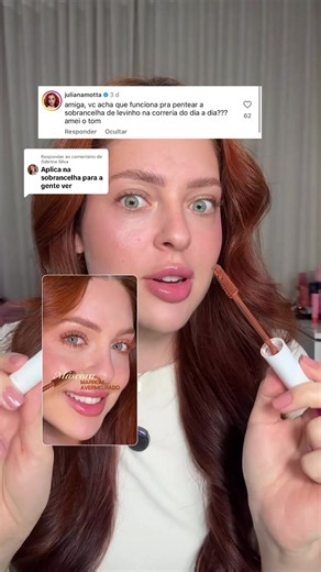 Respondendo a @Sabrina Silva vcs pediram eu testei a máscara de cílios marrom da @Belas Garden na sobrancelha e cabelo 😍👩‍🦰 Ruivas corram aqui!!!