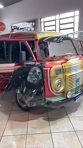 Uma obra de arte❤️🙏🏼🇪🇹 #kombi #tuning #car #carro #hippie #bobmarley #reggae #planetareggae | Planeta Reggae