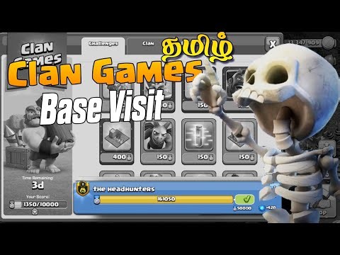🔴தமிழ் Clash Of Clans | Farming | Clan Games and base visit #coc #tamil #live