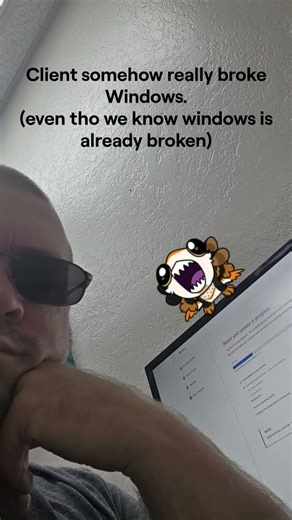 reinstalling windows again... #techsupport #furries
