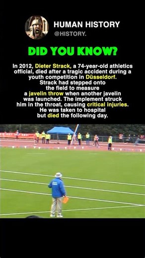 He Was IMP*LED By A Javelin #history #facts