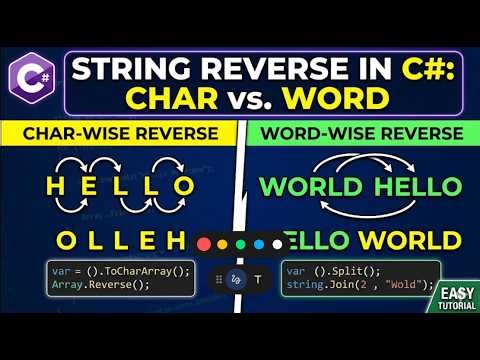 Reverse a String in C# | Easy Coding Tutorial