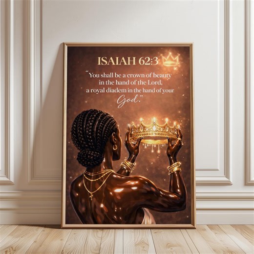 Black Christian Girl Wall Art Printable, Bible Verse Scripture Quote, Faith Wall Decor, Inspirational Digital Download, Girl Room Art - Etsy
