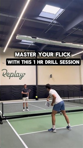 Drill your flick! #pickleballtips #pickleball