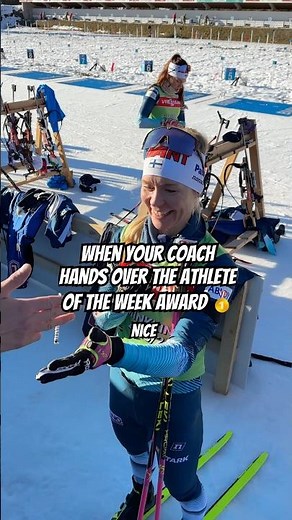 🙌 you voted and she was overwhelmed 🥰 #biathlon #winter