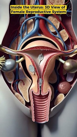 Inside the Uterus in 3D 🤯 | Female Reproductive System Explained Visually