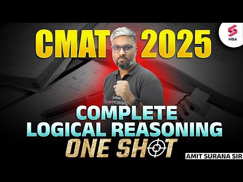 CMAT Exam Preparation 2025 | CMAT Complete Logical Reasoning One Shot | Amit Surana