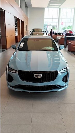 A new color for 2025: Drift Metallic 🏁 Stunning on this CT4 V-Series in our showroom 🔥