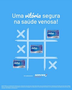 As vitórias dependem de boas escolhas... Quer conquistar uma melhor saúde venosa?​ Daflon® 1000mg tem 3 ações que podem fazer a diferença: ​ ✅Ação sobre o retorno venoso ​ ✅Ação sobre a microcirculação​ ✅Ação anti-inflamatória*​ ​ Conte com Daflon® 1000mg para melhorar a sua saúde venosa e sinta-se imparável! 🏆​ *Albuquerque de Matos A., Mansilha A., et al. Recomendações no ​diagnóstico e tratamento da doença venosa crónica; Sociedade ​Portuguesa de Angiologia e Cirurgia Vascular; Junho 2011.​ 