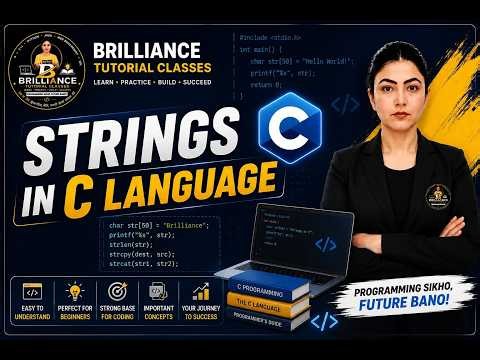 🚀Strings in C Language | Complete Tutorial with Examples for Beginners #clanguagetutorial