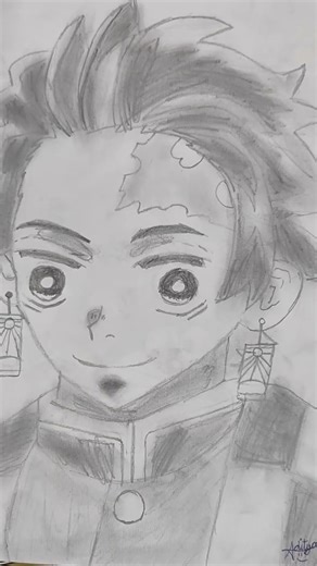 #aniamtion Tanjiro Drawing | Easy Anime Drawing Step by Step | Aaditya Activity