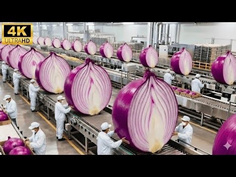 Mega Food Factory Tour 😱 | How Onion Powder Is Mass Produced Every Day