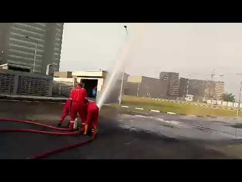 Wet Drill using Ground Monitor for Firefighting and how to Induct F-500EA into the Water Line