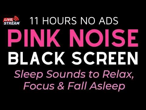 Free Pink Noise Sleep | Black Screen Sleep Sounds to Relax, Focus & Fall Asleep