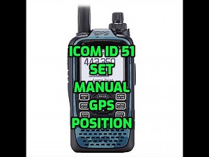 ICOM ID-51 Set your GPS coordinates
