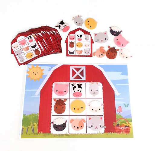 Animal Pattern Activity, Printable Animal Matching Game - Etsy