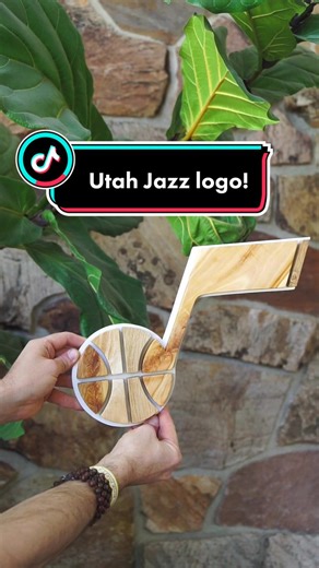 Utah Jazz Logo Made from Prominent Native Utah Trees
