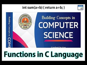 Functions in C in one shot | Class 10 SEBA Computer Science