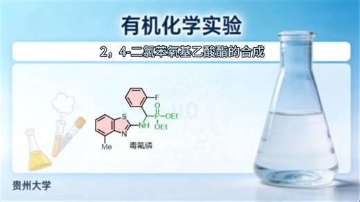 有机化学实验基本操作合集之【恒压滴液漏斗的使用】—2,4-二氯苯氧基乙酸酯的合成