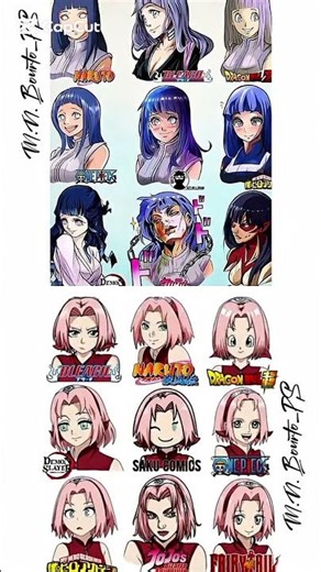 What If Hinata & Sakura Were in Other Anime? 🤯 | Naruto Girls Reimagined! #naruto​ #hinata​ #anime