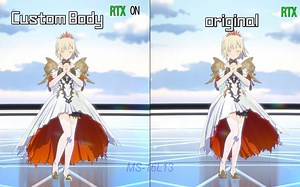 [mod公开] 自制角色优化mod与光追对比 32人版 RTX3090 4K专业采集卡