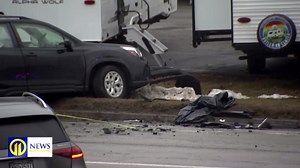 RAW: Coroner called to scene of crash in Butler County; road shut down