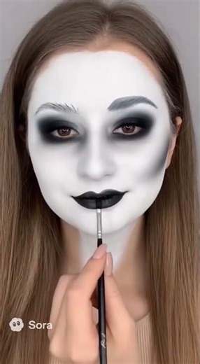Ghost makeup for Halloween 👻