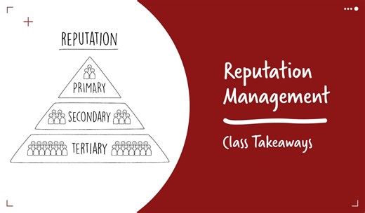 Class Takeaways — Reputation Management
