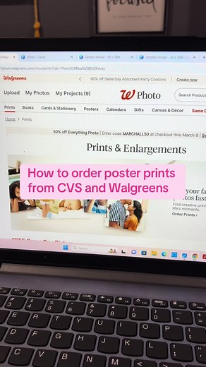 How to Order Large Format Poster Prints from CVS and Walgreens