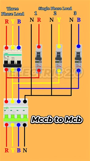 Mccb to Mcb connection #diy #electronics | Electric 2.0