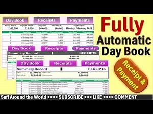 Fully Automatic Day Book in Excel | Save Hours Every Month